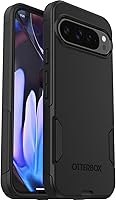 Vista 4 de OtterBox Funda para Google Pixel 9 Pro XL Commuter Series, color negro, ultra suave, compatible con carga inalámbrica, bordes elevados para proteger