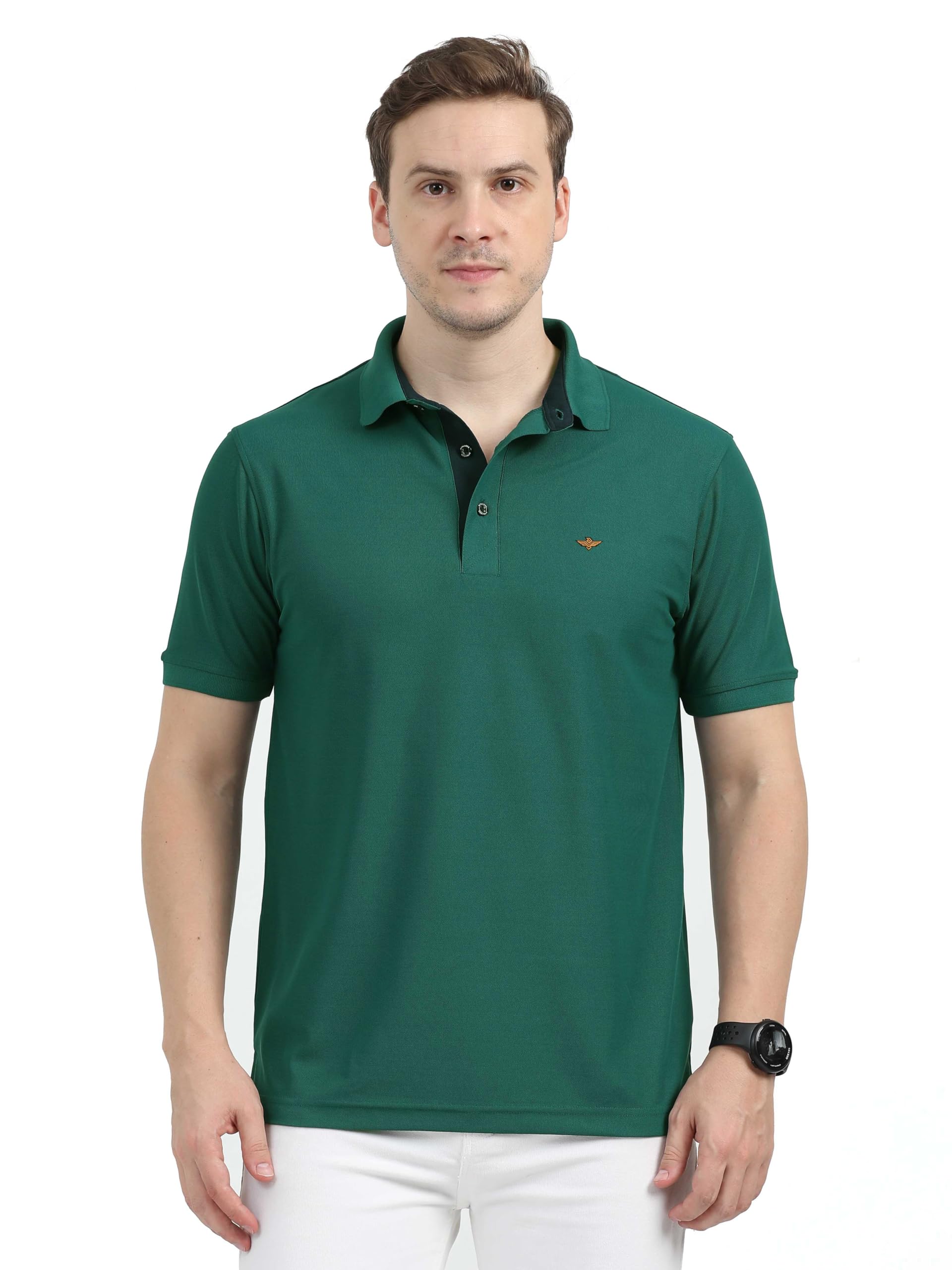 Men's Premium Polo T-Shirt Wrinkle Free Quick Dry Soft and Feather Touch Feel Regular Fit