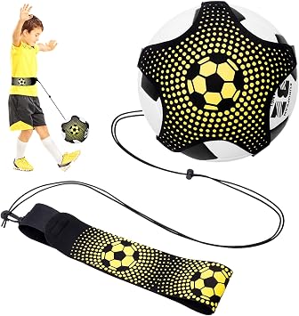 GSrenyu Football Kick Trainer - 5 Claw Training Belt, Soccer Skills Practice Aid for Kids & Adults - Fits Ball Size 3, 4, 5