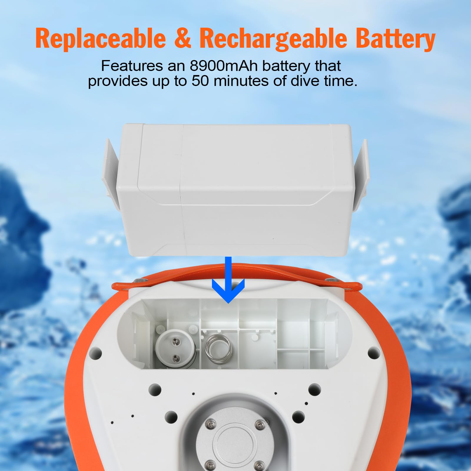 TUDIVING Shisha Tauchsystem - Tragbares Unterwasser Atemgerät Bis 15m Tiefe