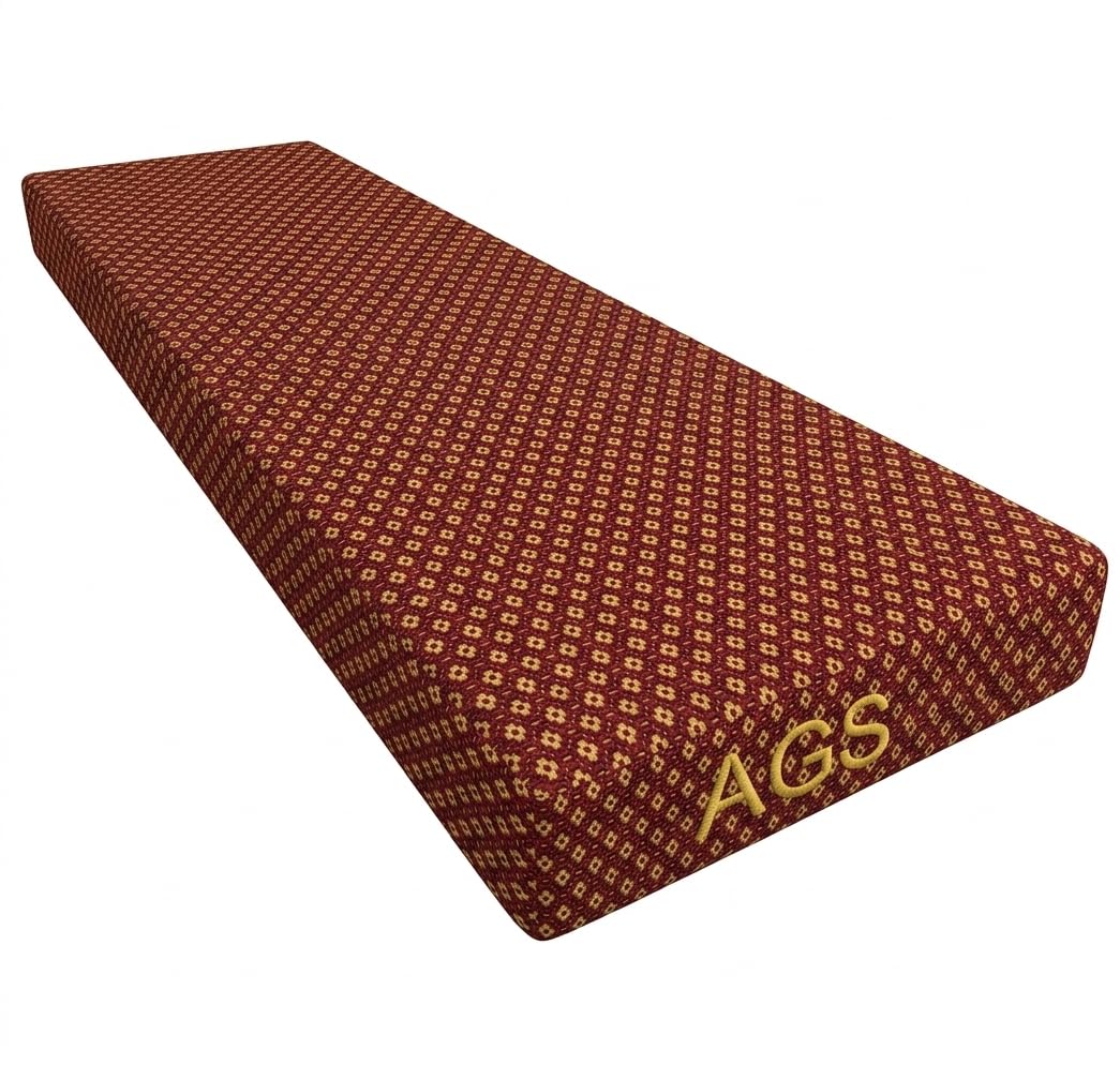 AGS Chairs Sofa Cushion, PU Foam, 32 Density Hard, with Zipper, Attractive Colour, Size 60 x 20 x 4 inches-image-23