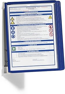 Durable Wand-Sichttafelsystem A4 (Vario Wall 5, mit 5 Sichttafeln) dunkelblau, 555107