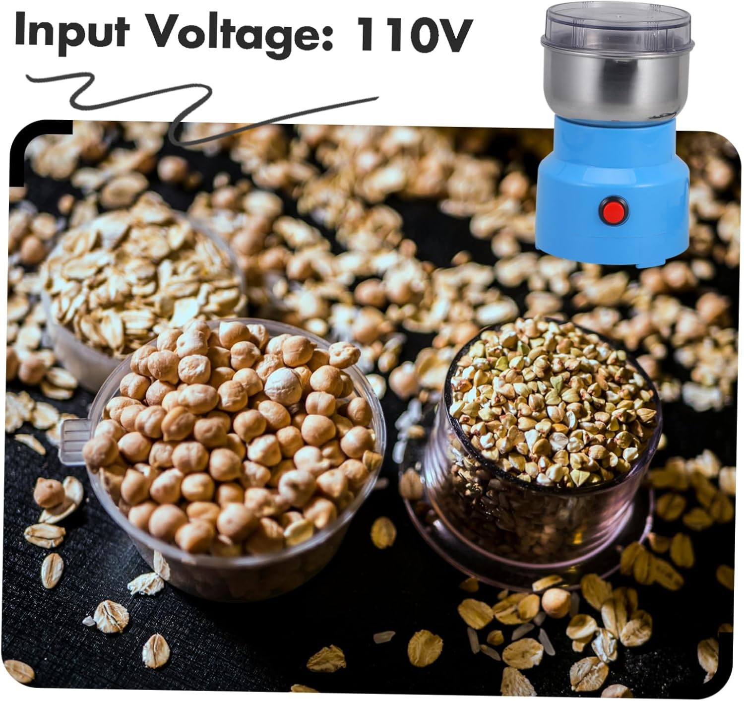 Electric Coffee Grinder Burr Bean Grinder Kitchen Tool Automatic Stainless Steel