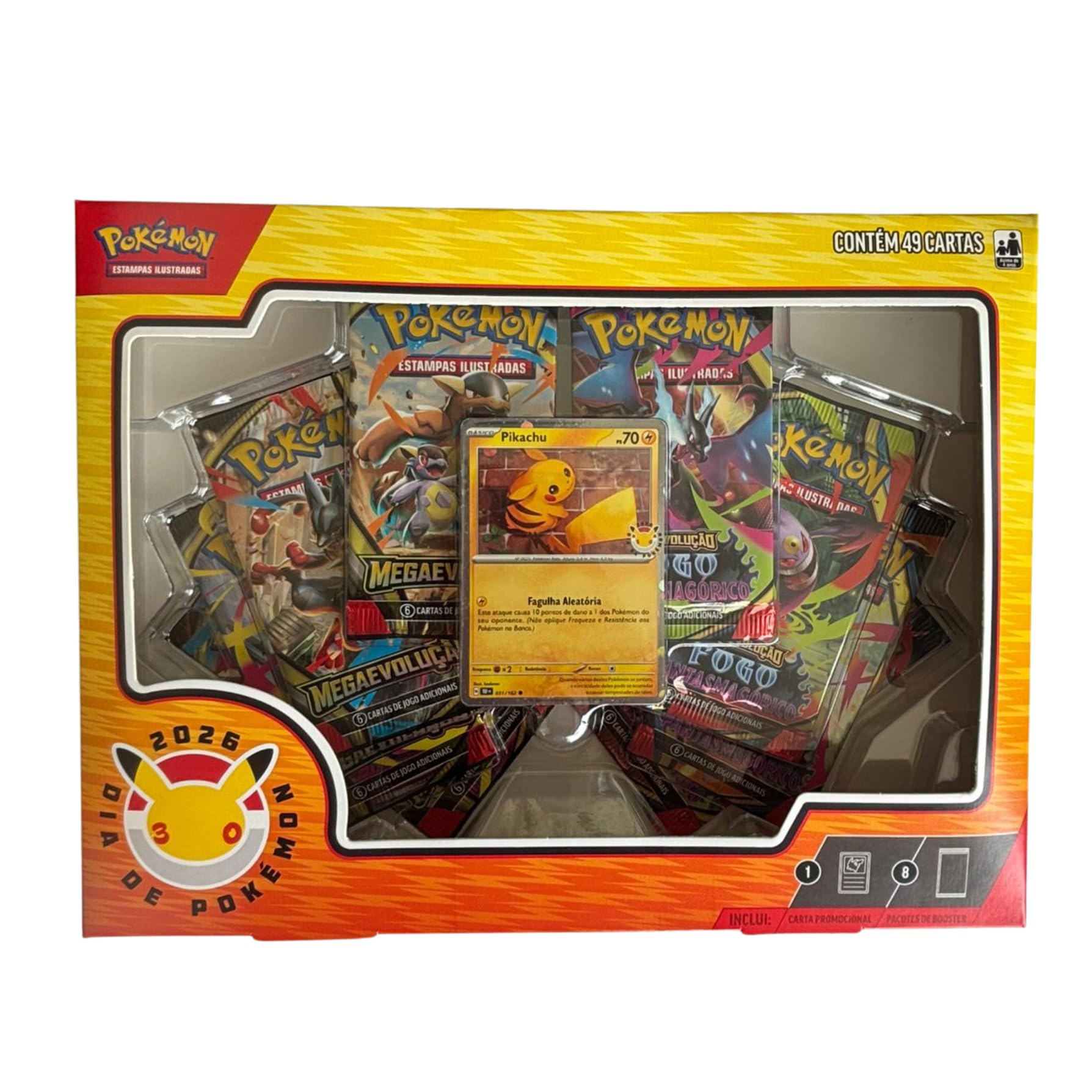 Box Dia de Pokémon 2026 30 anos Pikachu : Amazon.com.br