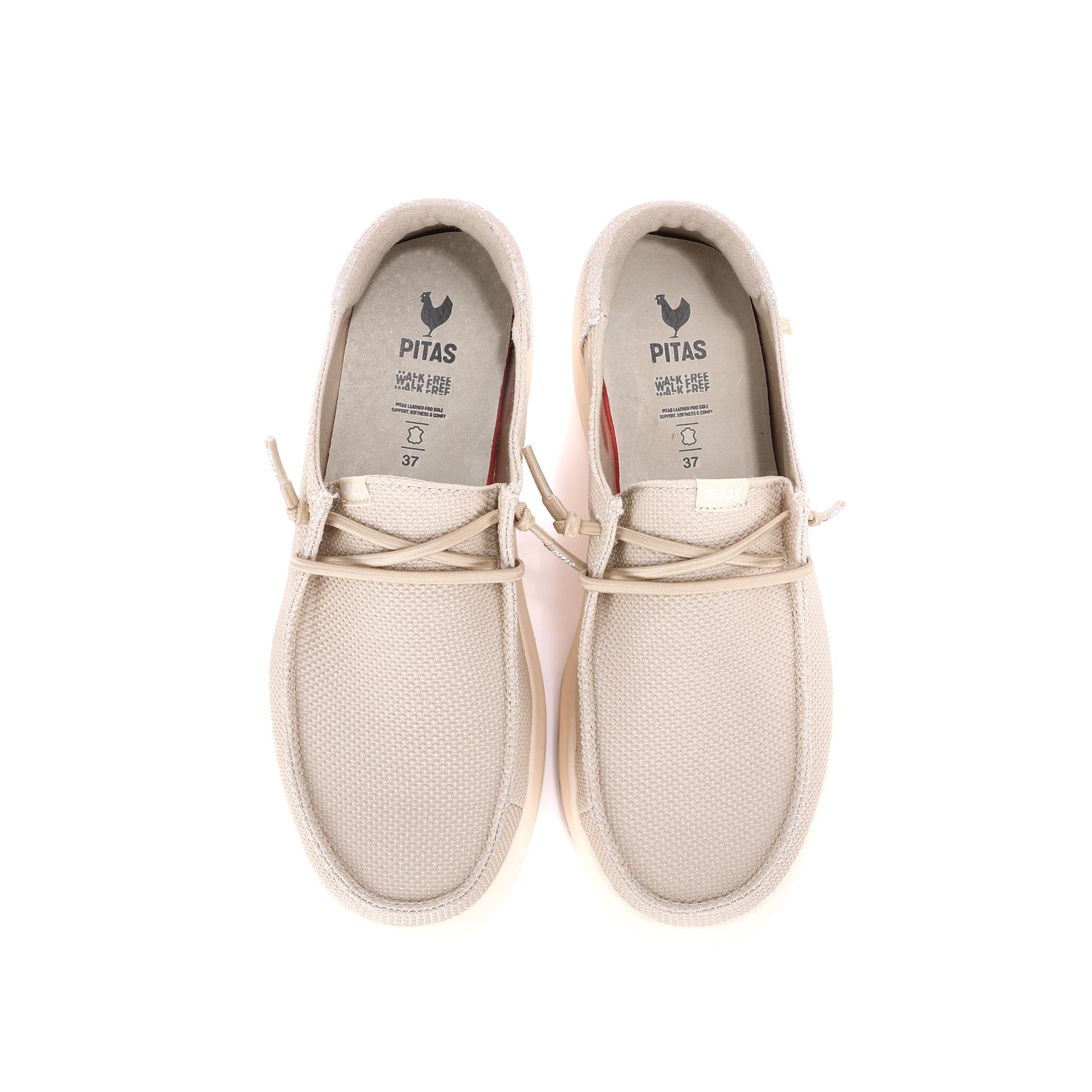 PITAS | Menton | Mocasines de Mujer | Náuticos Casual | Zapatillas de Tela | Zapatos sin Cordones | Deportivas Casuales | Calzado de Walkinpitas
