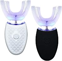 Vista 1 de Cunhill 2 cepillos de dientes eléctricos ultrasónicos para adultos, en forma de U, blanqueamiento de boca entera, cepillo de dientes automático
