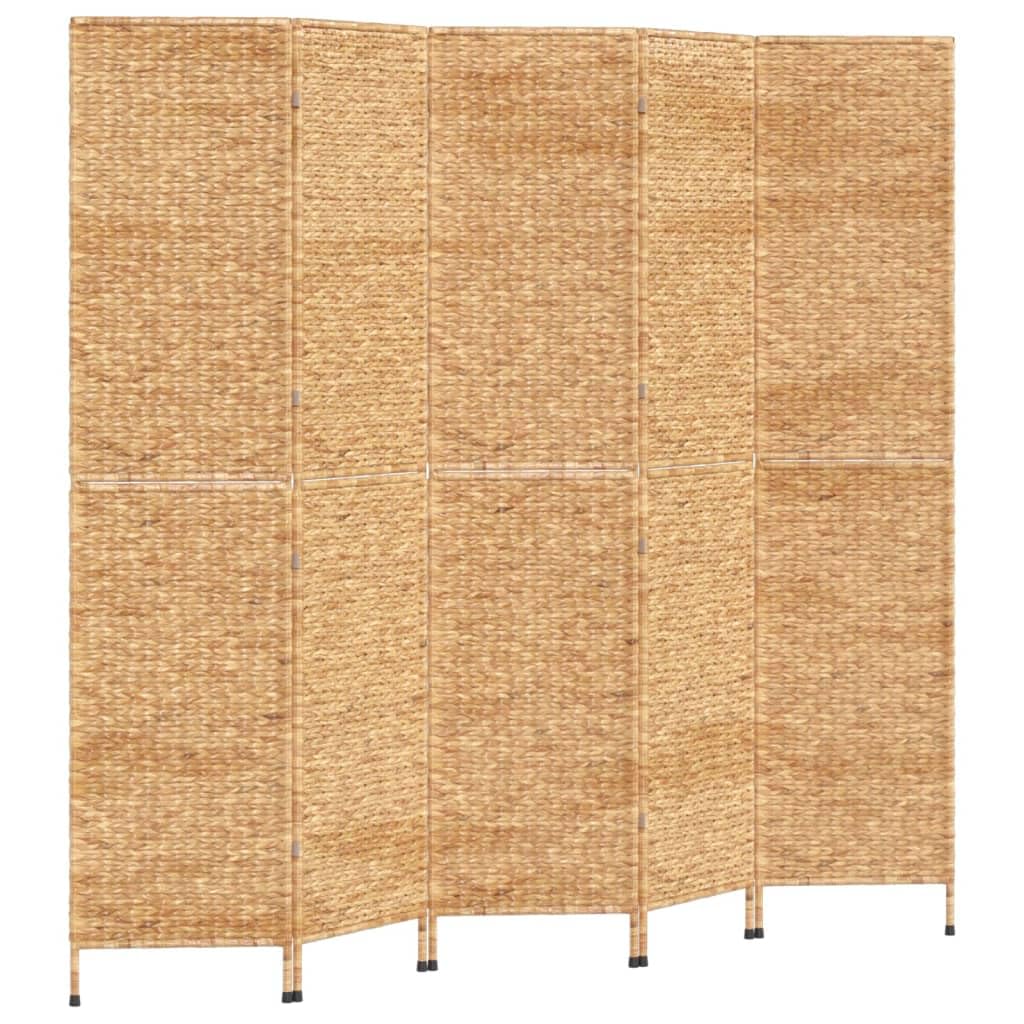 Paravento 5 pezzi 205x180 cm giacinto d'acqua divisorio