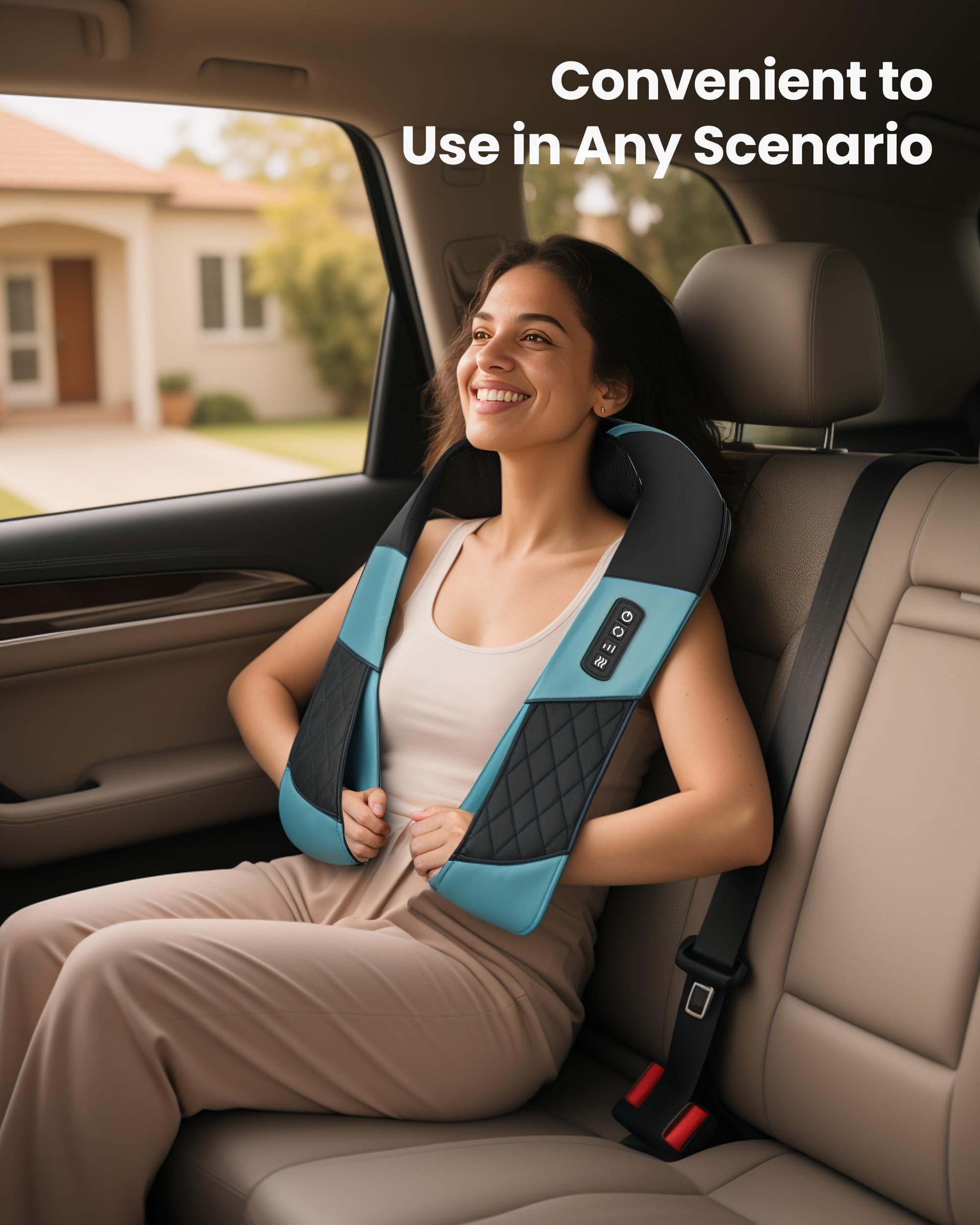 COMFIER 2026 Masajeador Cervical Inalámbrico con Función de Calor, Masajeador Cervical y Espalda Shiatsu 4D, Relajación Profunda para Cuello, Hombros y Espalda, Ideal como Regalo para Madres y Padres