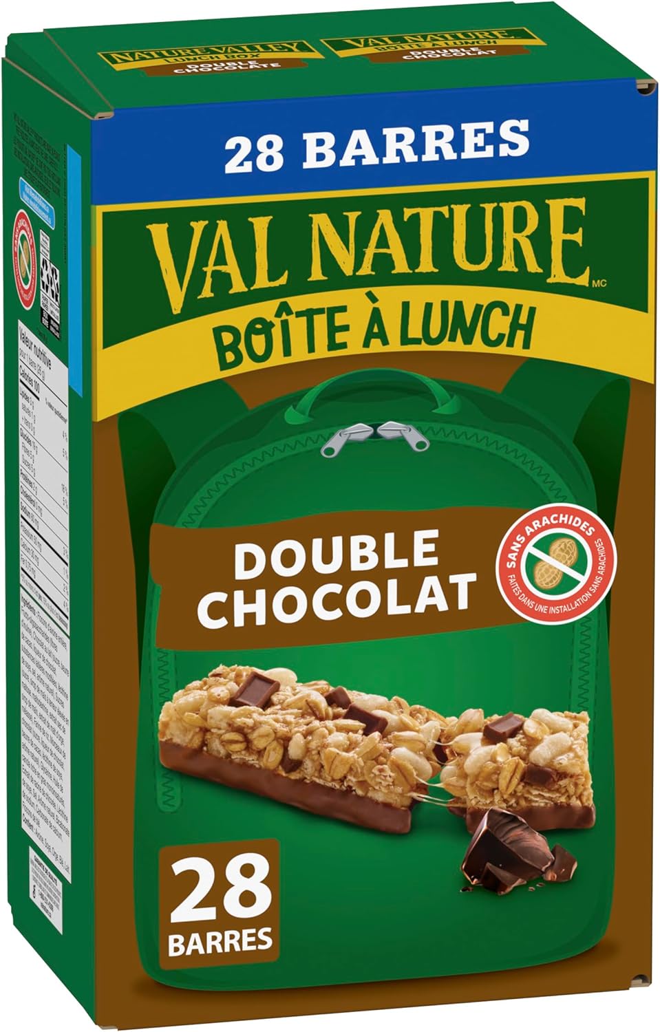 NATURE VALLEY - VALUE PACK SIZE - Double Chocolate Granola Bars, Pack of 28 Bars, No Artificial Flavours, No Artificial Colours, Snack Bars, Made with Whole Grains, 728 Grams Package of Granola Bars - Image 4