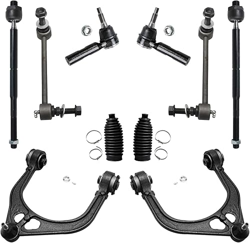 Detroit Axle - Kit de brazos de control de extremo delantero RWD para Chrysler 300 Dodge Magnum Charger Challenger 2005-2010, 2 brazos de control