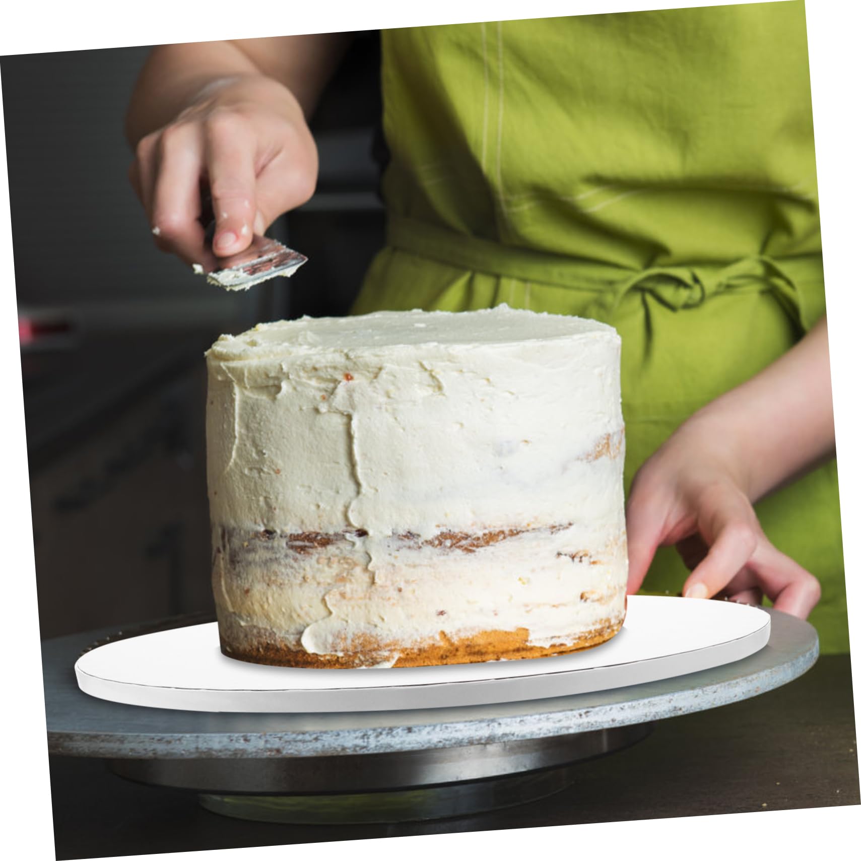 HOLIDYOYO Cake Decorating Drum 10 Inch Paper Cake Drum Mat for Parties Gatherings