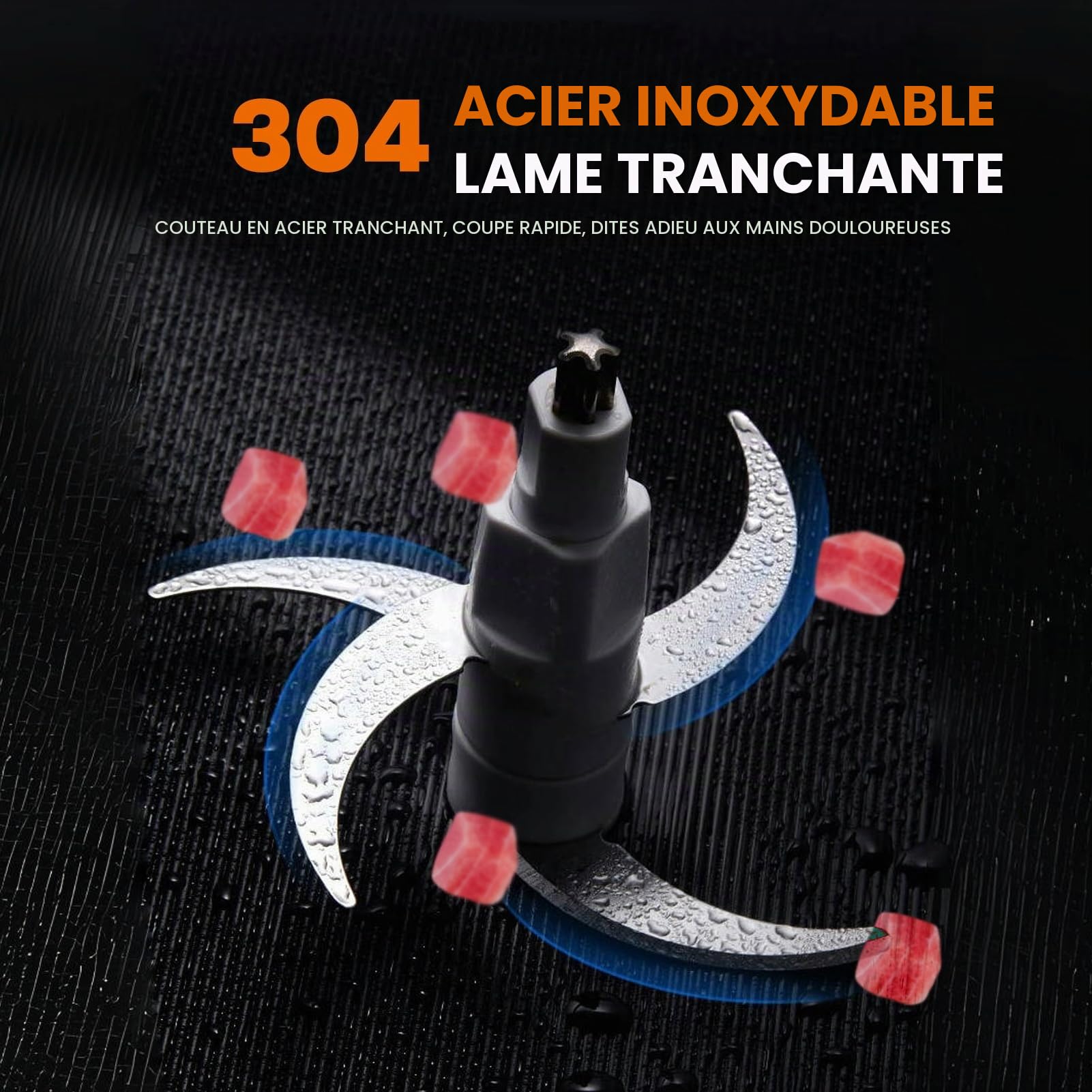 Hachoir à Viande électrique 6L, Grande Capacité 3 Vitesses Disponibles, Puissant Moteur En Cuivre Pur 1500 W, Robot Culinaire En Acier Inoxydable, Pour Un Usage Commercial Ou Domestique