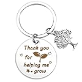 Allaugh Teacher Appreciation Gifts for Women - Thank You Teacher Gifts Bee Sunflower Small Keychains with Thankful Quote
