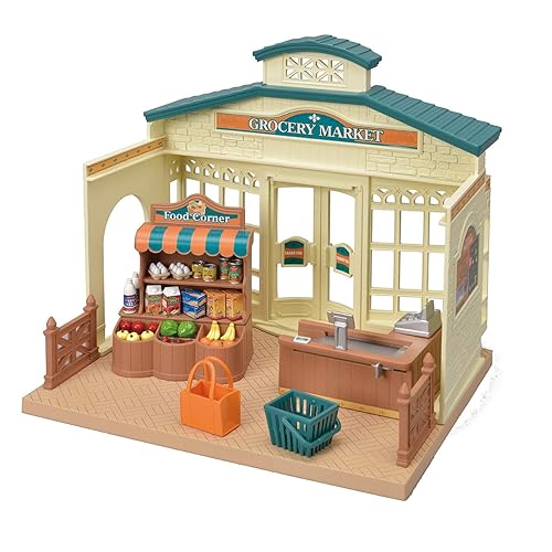 Calico Critters Grocery Market - Shop, Play, and Let Creativity Bloom!, Cream & Brown - Grocery Market
