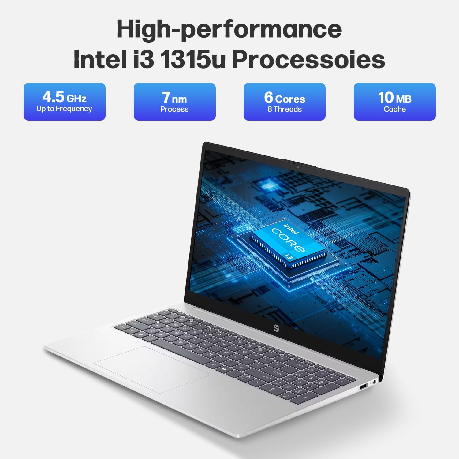 HP 2025 New 15.6" HD Touchscreen Laptop, Intel i3-1315U, 32GB RAM, 2TB SSD + 256GB Portable SSD, AI Copilot, Office Lifetime, Bundle with Docking Station & HDMI, For Business & Student, Windows 11 Pro