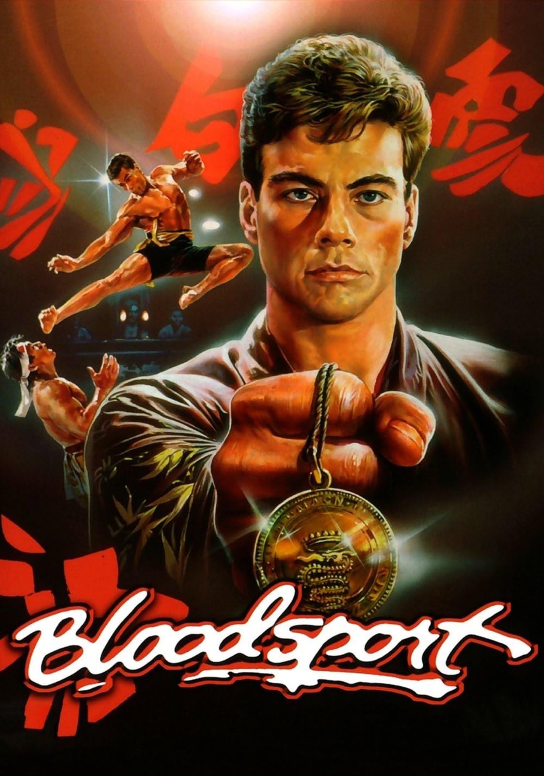 bloodsport A0 Poster on Canvas - Movie Art Poster in varie dimensioni per idee soggiorno o camera da letto. Immagini di film cult senza bordi Classic Iconic 70s 80s 90s Vintage Retro Home Wall Decor