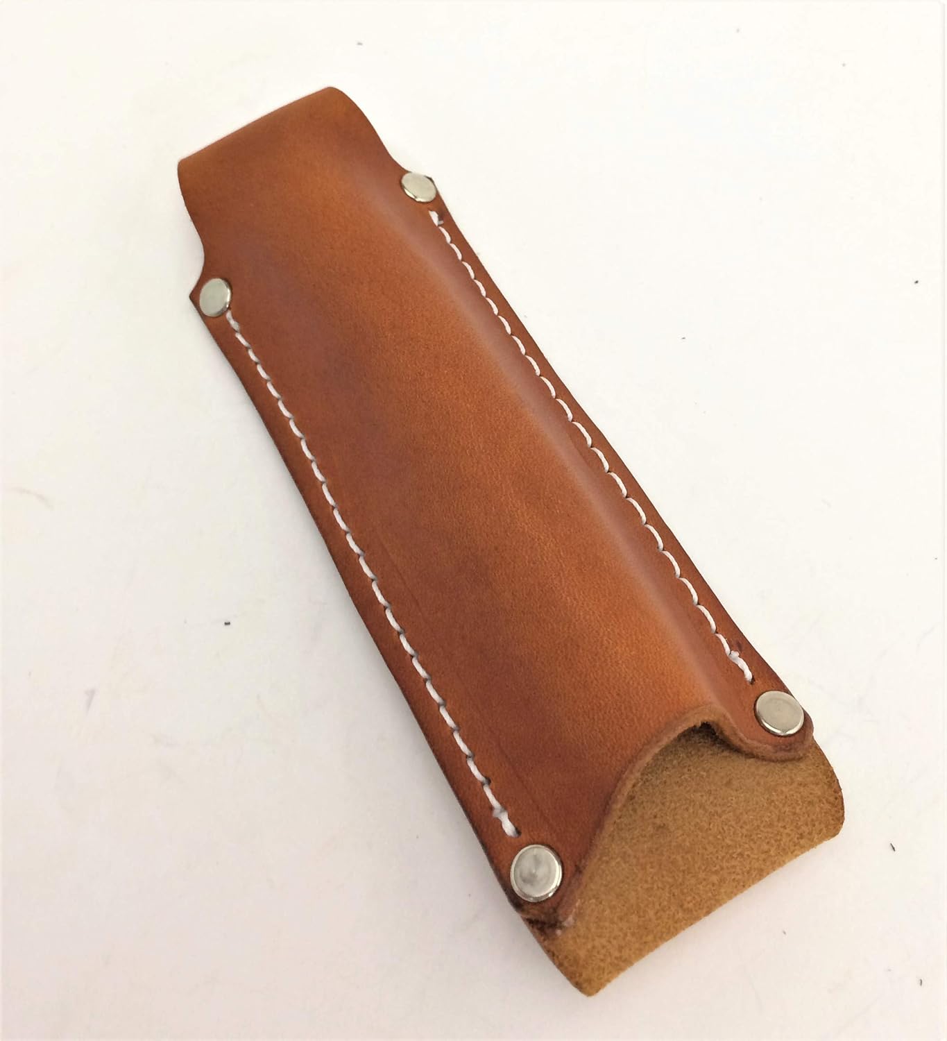 Leather Pen Light Flashlight Holster for Streamlight Stylus and other AAA battery LED Flashlights (Saddle Tan)
