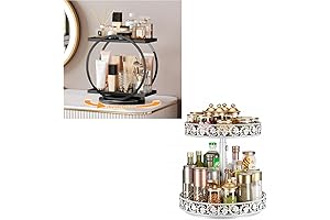 360 Rotating Two-Tier Perfume Organizer
