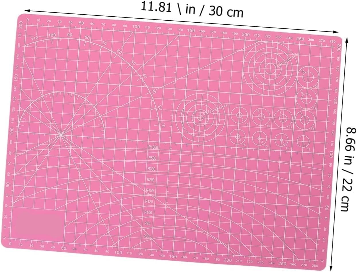 Samolecząca mata do cięcia, 2 szt. Antypoślizgowa podkładka do cięcia PVC linijka do szycia podkładka materiałowa mata do rzeźbienia antypoślizgowa deska do krojenia deska do krojenia księga gości Cra