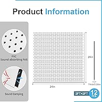 Vista 34 de Art3d 12-Pack Smooth Drop Ceiling Tile 2ft x 2ft - Fire-Rated, Waterproof, Reusable - Premium PVC, No Sag and Breakage - Cover 48 Sq. Ft, Black