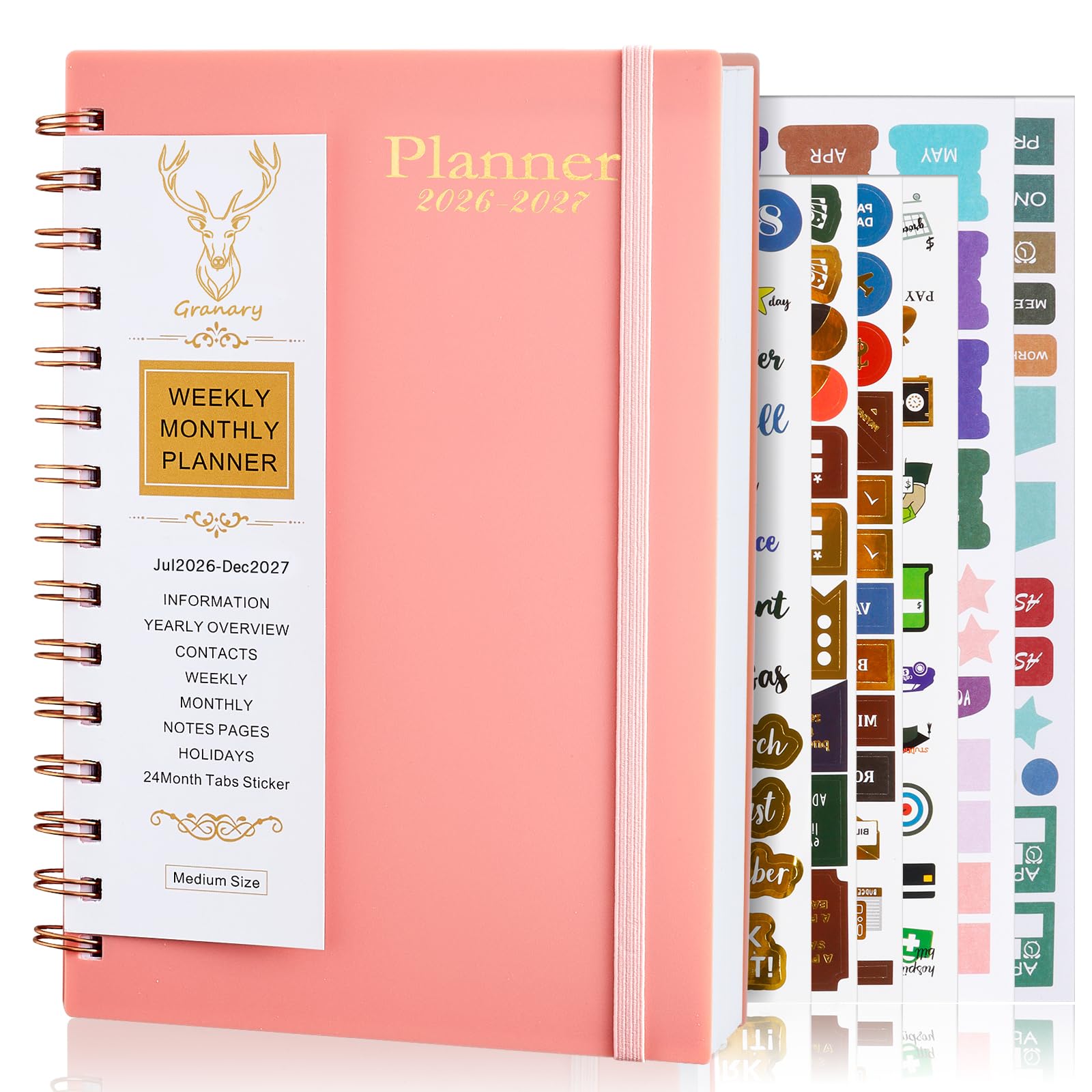 Diary 2026-2027, Planner 18 Month A5 Mid Year Diary from Jul. 2026 to Dec.2027, Premium Thicker Paper ofr Personal Use Academic and Business Office — image 1