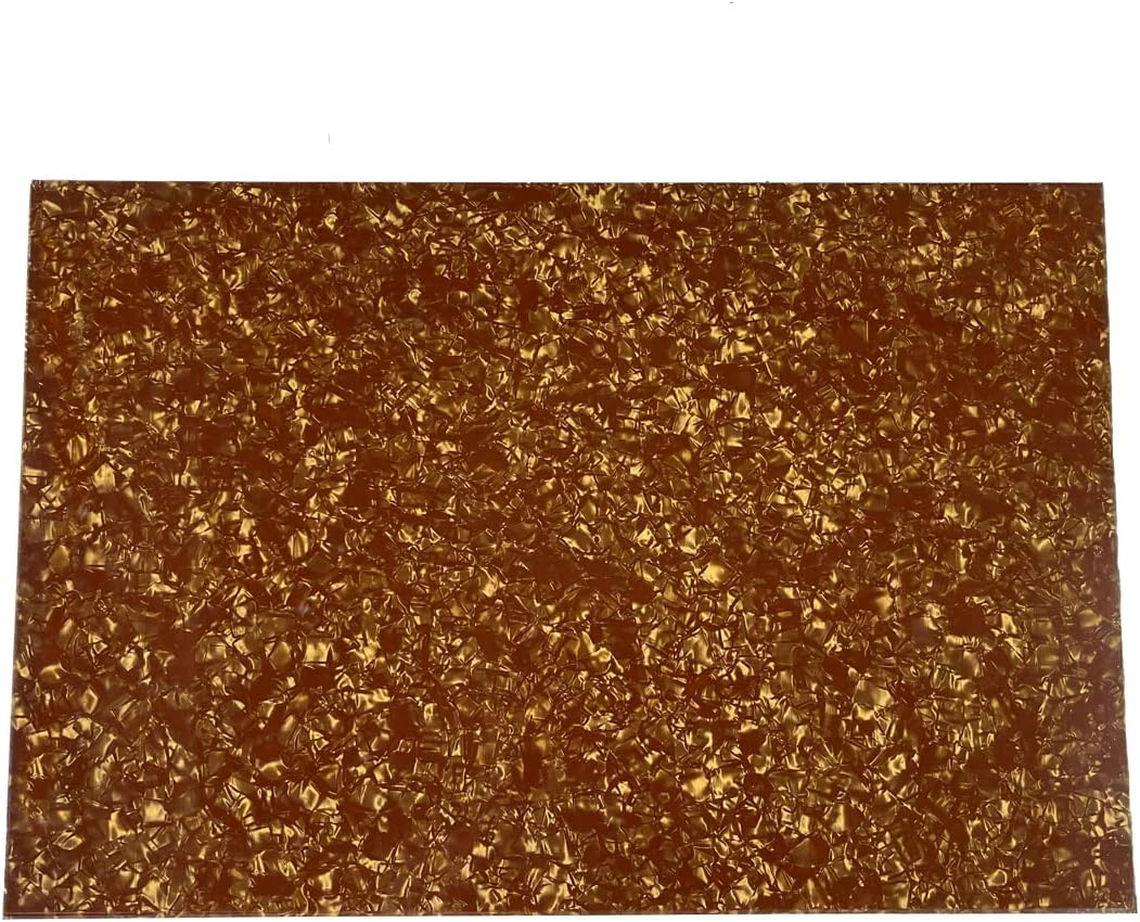 Dopro Gold Pearl Blank Guitar Bass Pickguard Material Scratch Plate Material Sheet 290x431mm