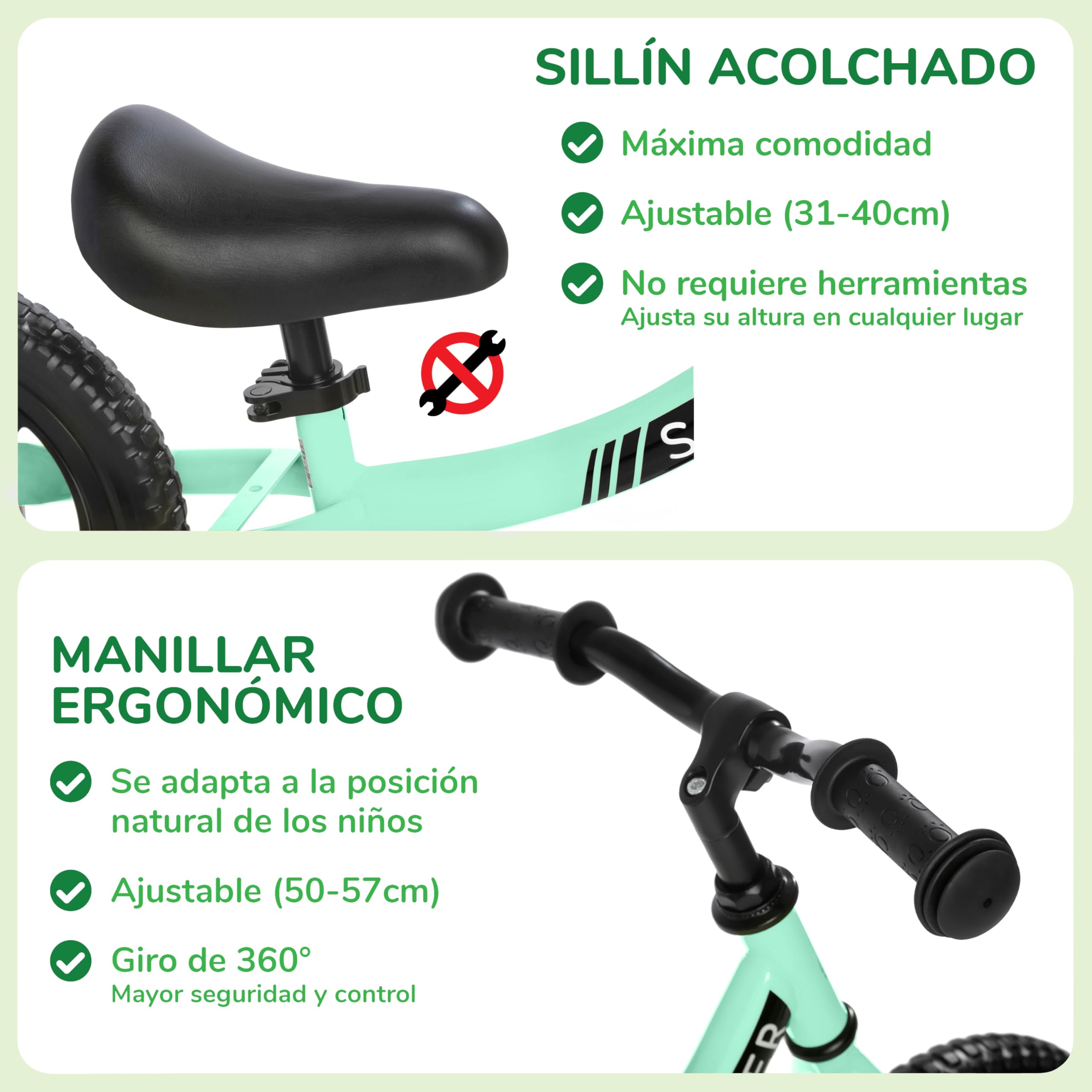 Sawyer Bikes - Bicicleta Sin Pedales Ultraligera - Niños 2, 3, 4 y 5 años
