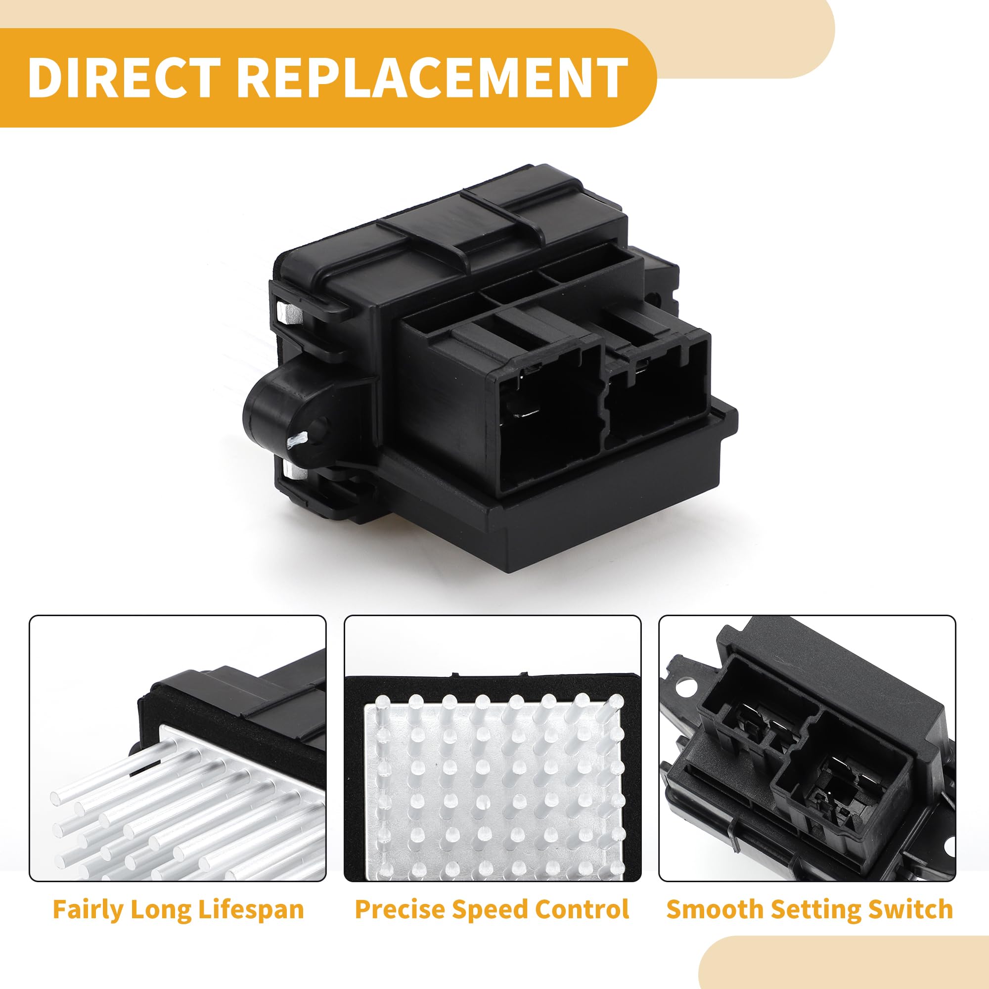 Partuto Resistore Motore Ventilatore HVAC | DG9H19E624AA | Per Ford Edge 2016-2018, Fusion 2013-2018, Lincoln MKZ 2013-2018