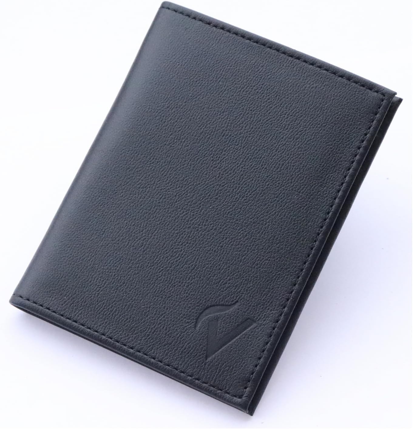 VOLPE Slim Wallet Genuine Leather for Men and Women (Black) - Image 7