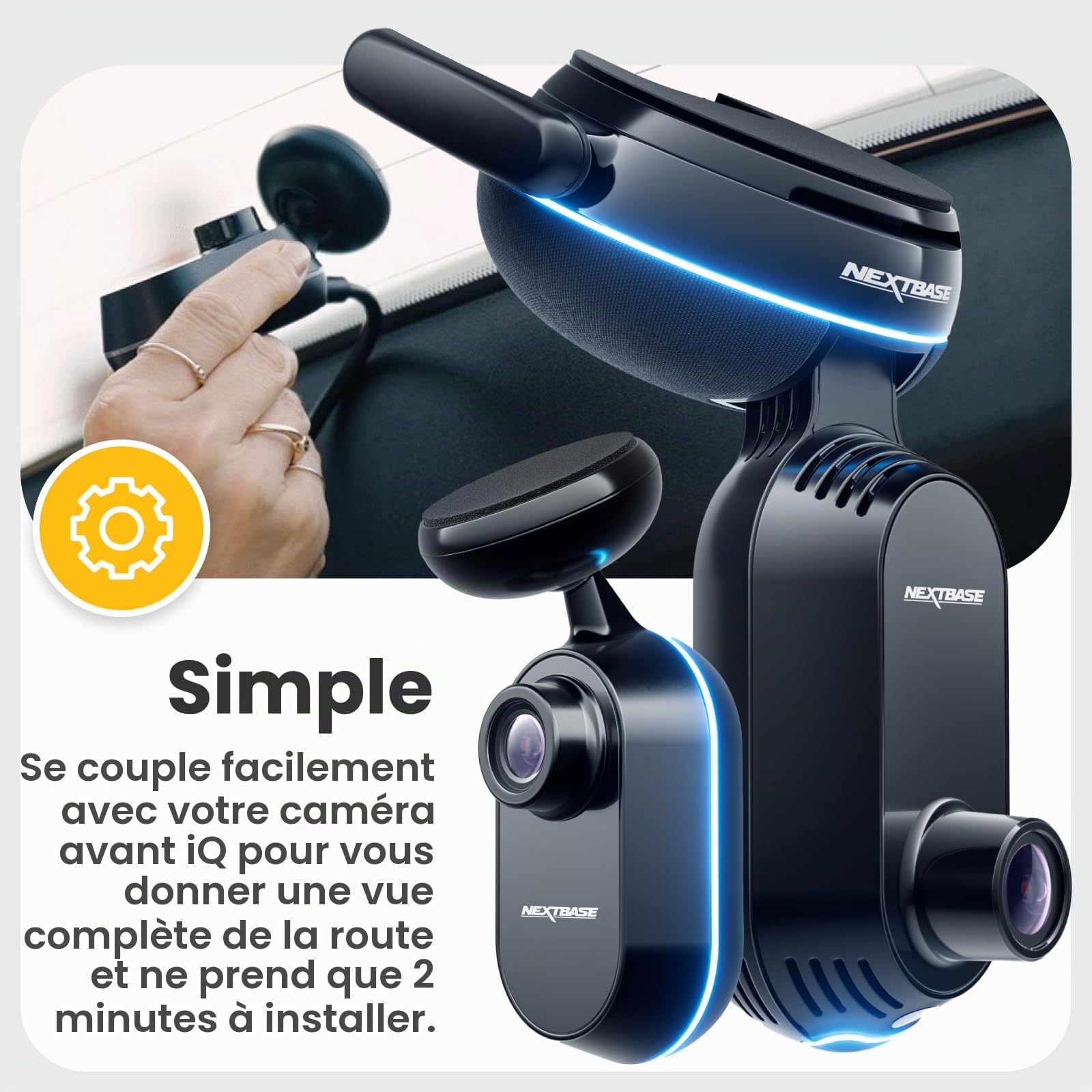 NEXTBASE - Caméra embarquée DashCam IQ Rear Window Camera
