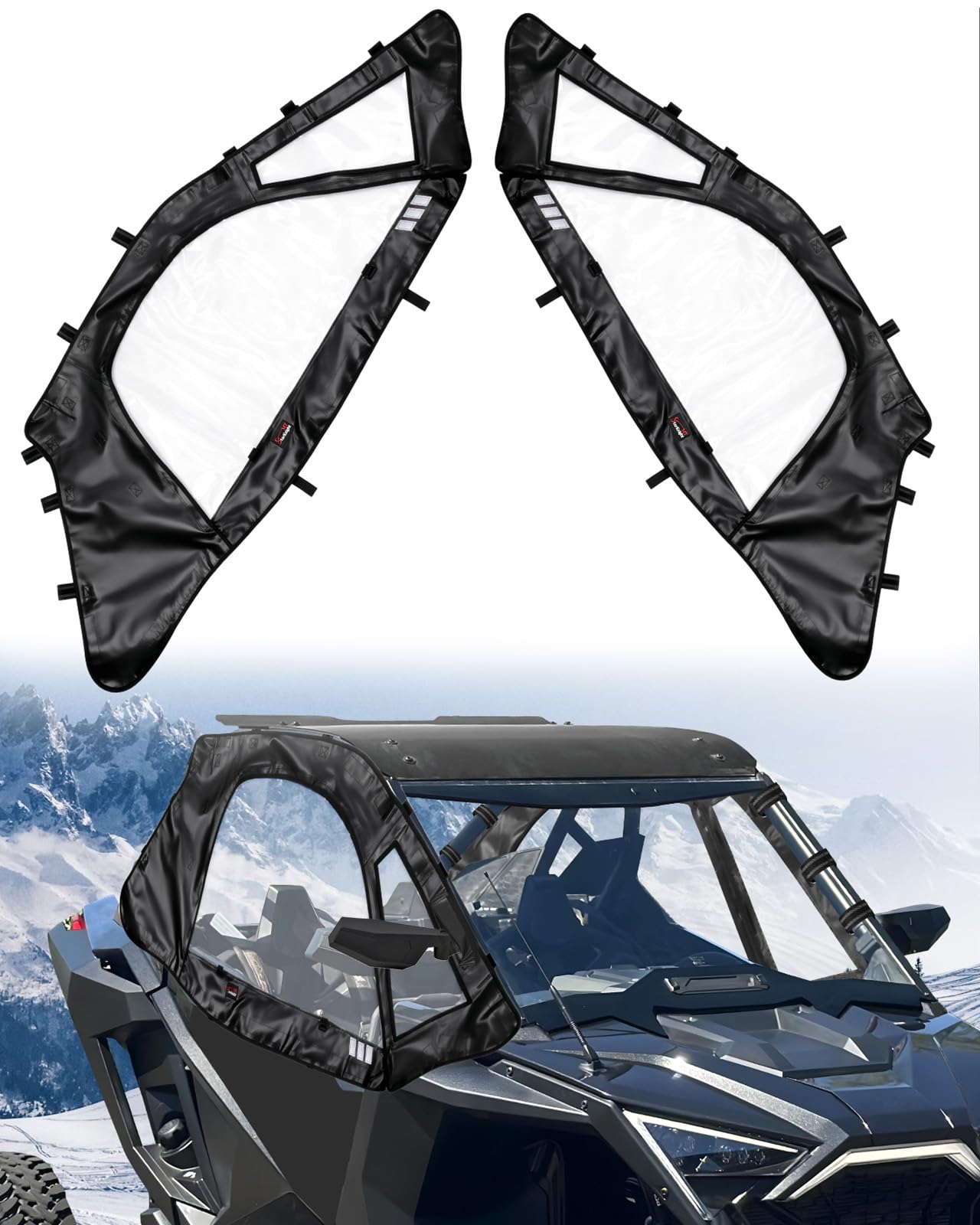 Amazon.com: StarknightMT UTV RZR Pro Soft Upper Doors Cab