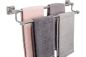 TocTen Double Towel Bar Brushed Nickel: A Luxurious Upgrade for Your Bathroom
