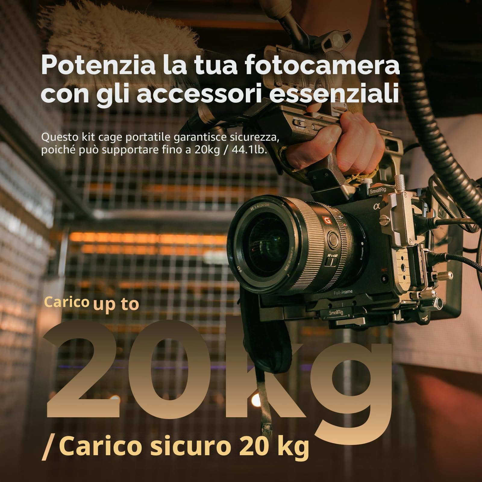 SMALLRIG FX3/FX30 HawkLock Quick Release Cage Kit per Sony FX3 / FX30 con Estensione Maniglia XLR, Cinturino da Polso e Morsetto per Cavi per HDMI, QR NATO Rail/Piastra QR per Arca - 4771