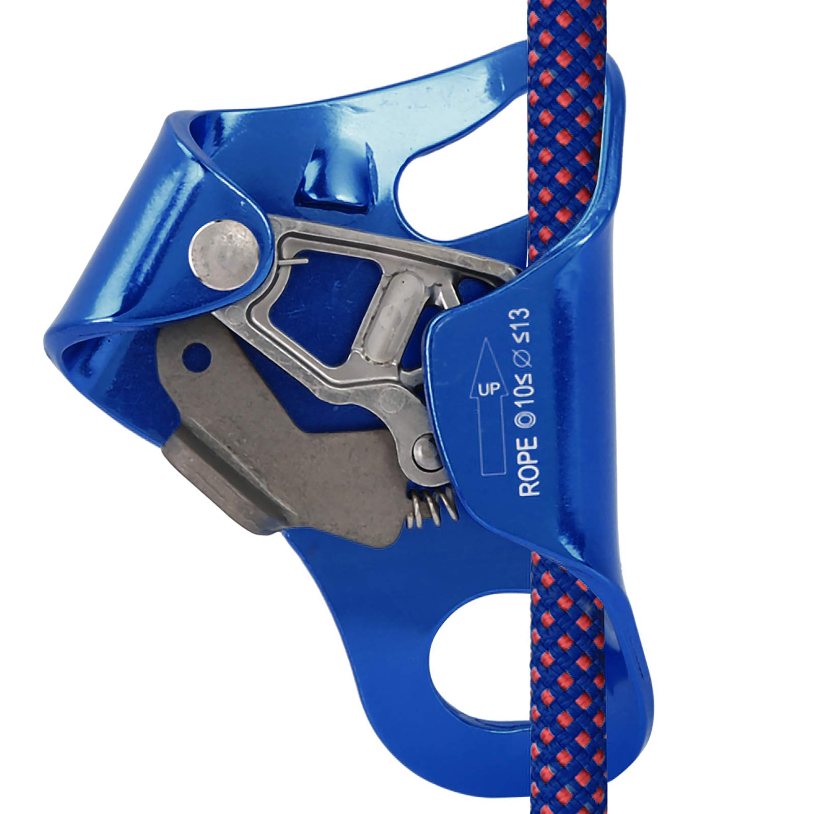 Ascendeur de Poitrine d'alpinisme Robuste en Plein Air, élévateur d'escalade, Serre-câble en Acier Inoxydable, adapté à Une Corde de 8 à 13 Mm, pour l'escalade et Les