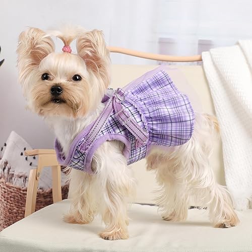 Miniatura 10 de Arnés sin tirones para perro, chaleco de gasa para perro, transpirable, ajustable, sin tirones, para perros pequeños y medianos, suministros para