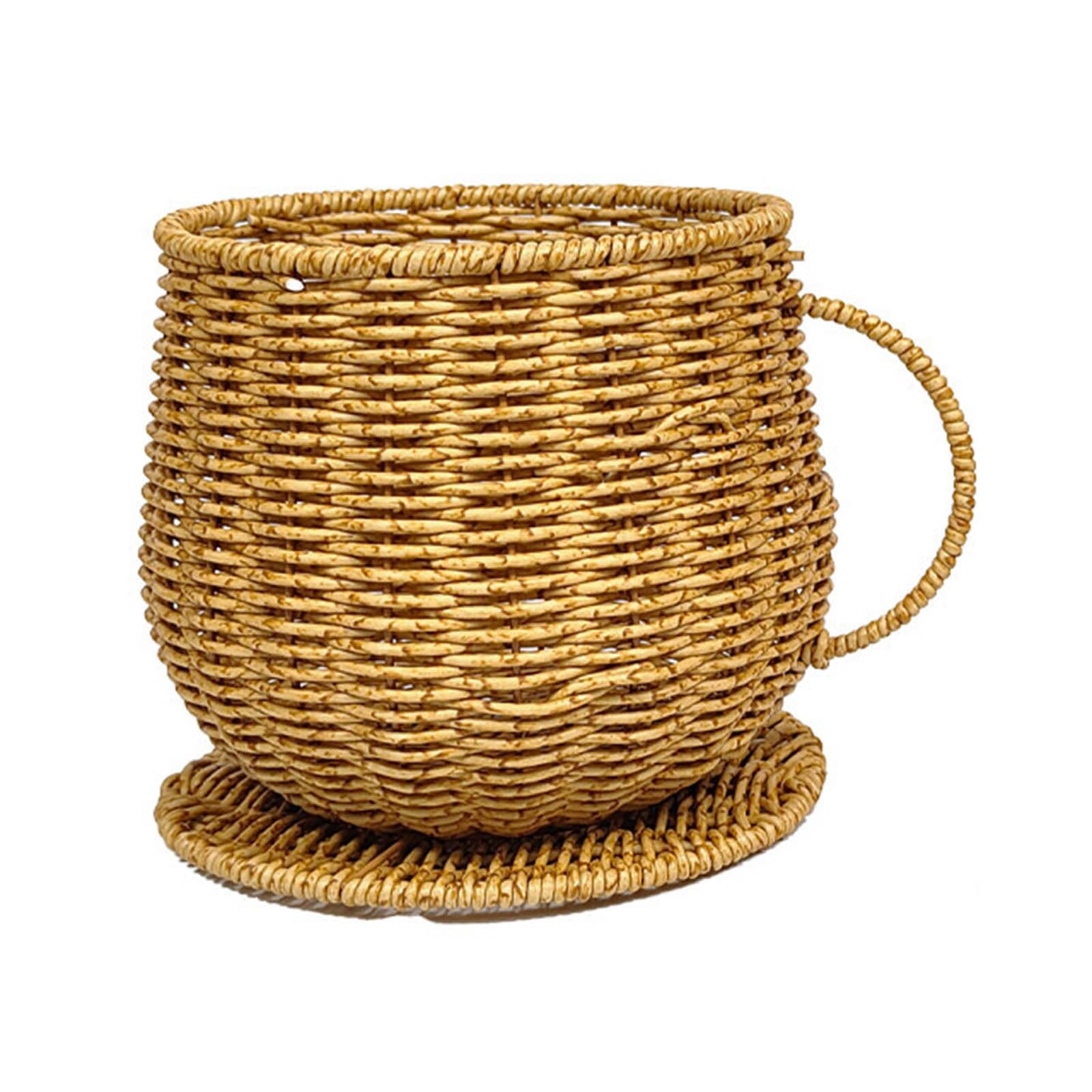 CAZSTYK Decorative Coffee Pods Cup Basket for Kitchen Countertop Multipurpose Accessories Storage Container Medication Storage Basket