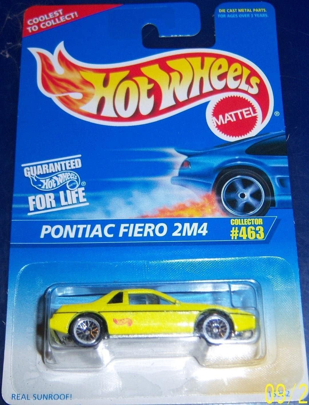 Hot Wheels Pontiac Fiero 2M4 1996 #463 5 SPOKE WHEELS