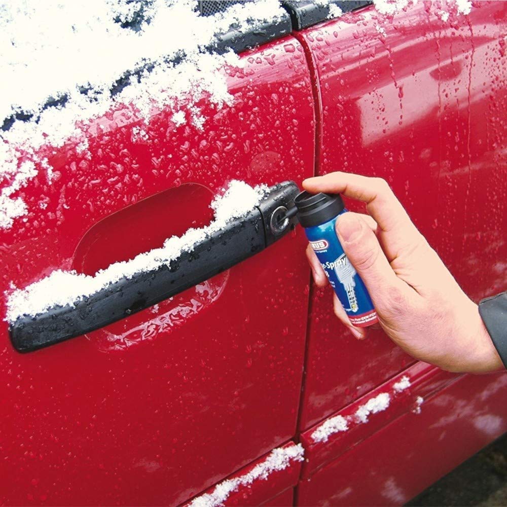 ABUS Spray de cuidado PS88 – Lubricante sin grasa para cilindros de puertas, cerraduras de coches, herramientas, protege contra la humedad y la congelación