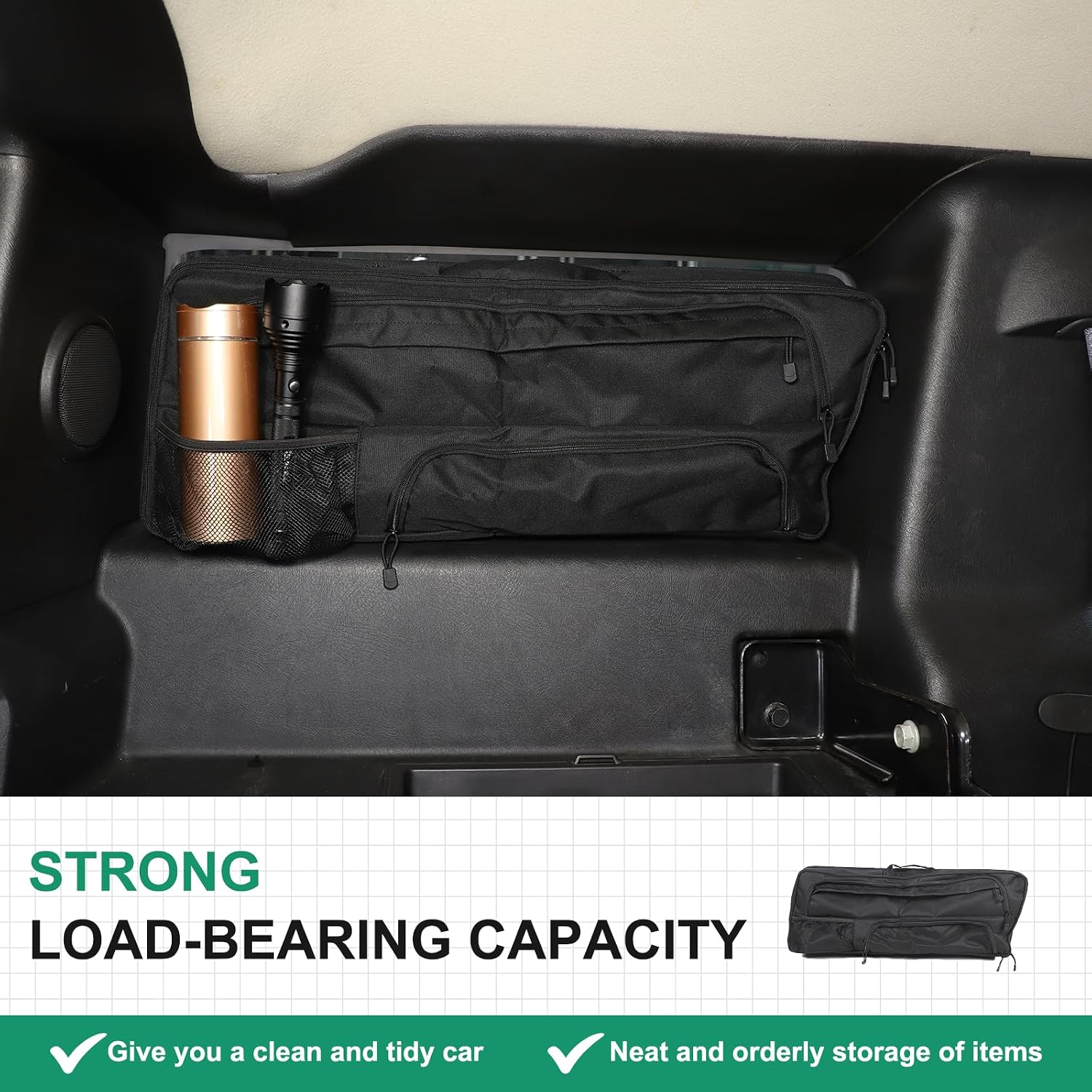 PIUGILH Car Trunk Right Window Storage Bag Fit for Hummer H2 2003-2009 Accessories, Car Trunk Storage Box Organizer Interior Accessories (Left)