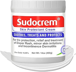 Sudocrem Diaper Rash Cream for Baby's Skin, Triple Action Diaper Rash Paste that Soothes, Treats and Protects, 15.29% Zinc Oxide Cream - 14oz (400g)