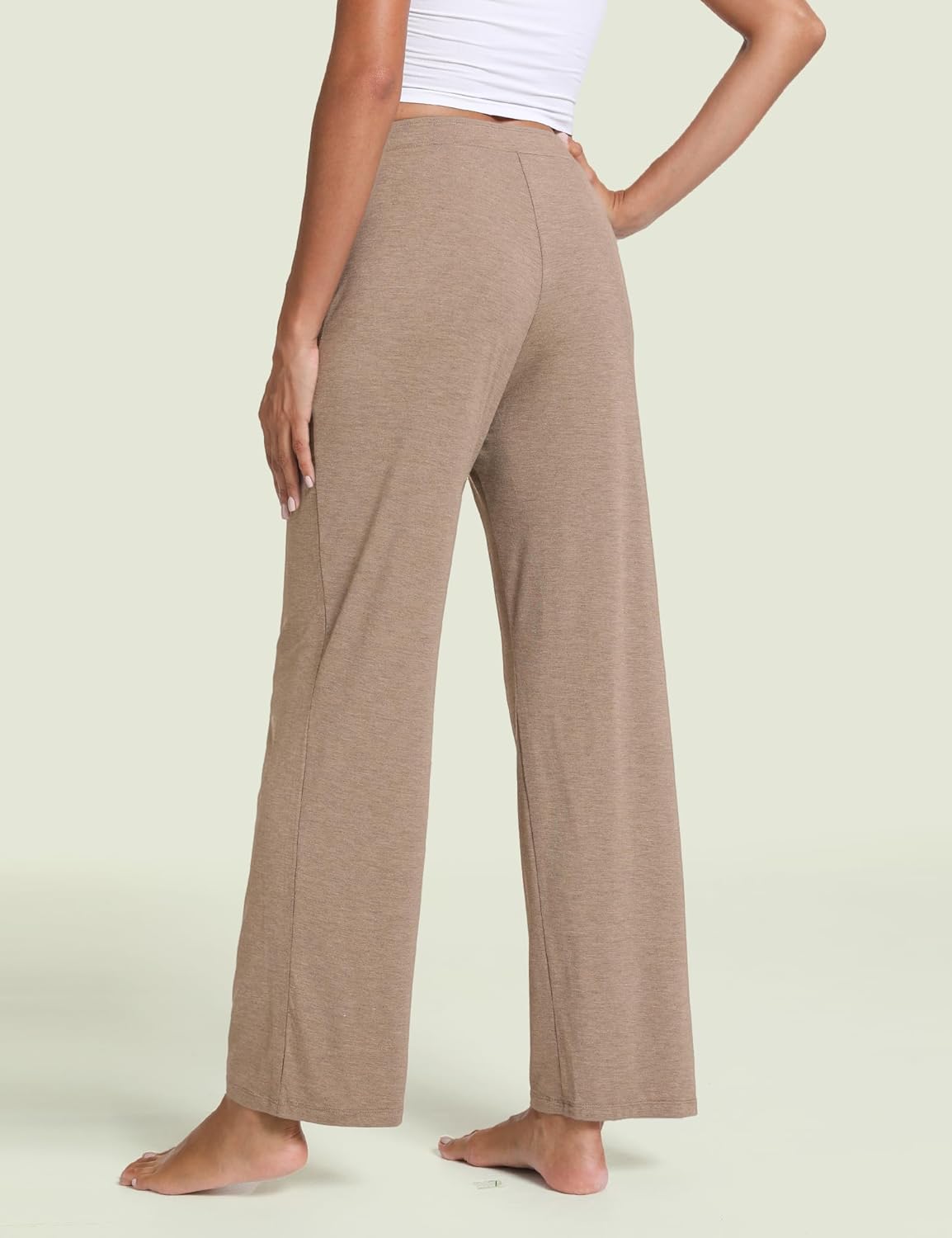 GYS Bamboo Viscose Pajama Pants for Women, Soft Wide Leg Pants with Pockets, Comfy Lounge Bottoms Loose Yoga Sweatpants S-XXL
