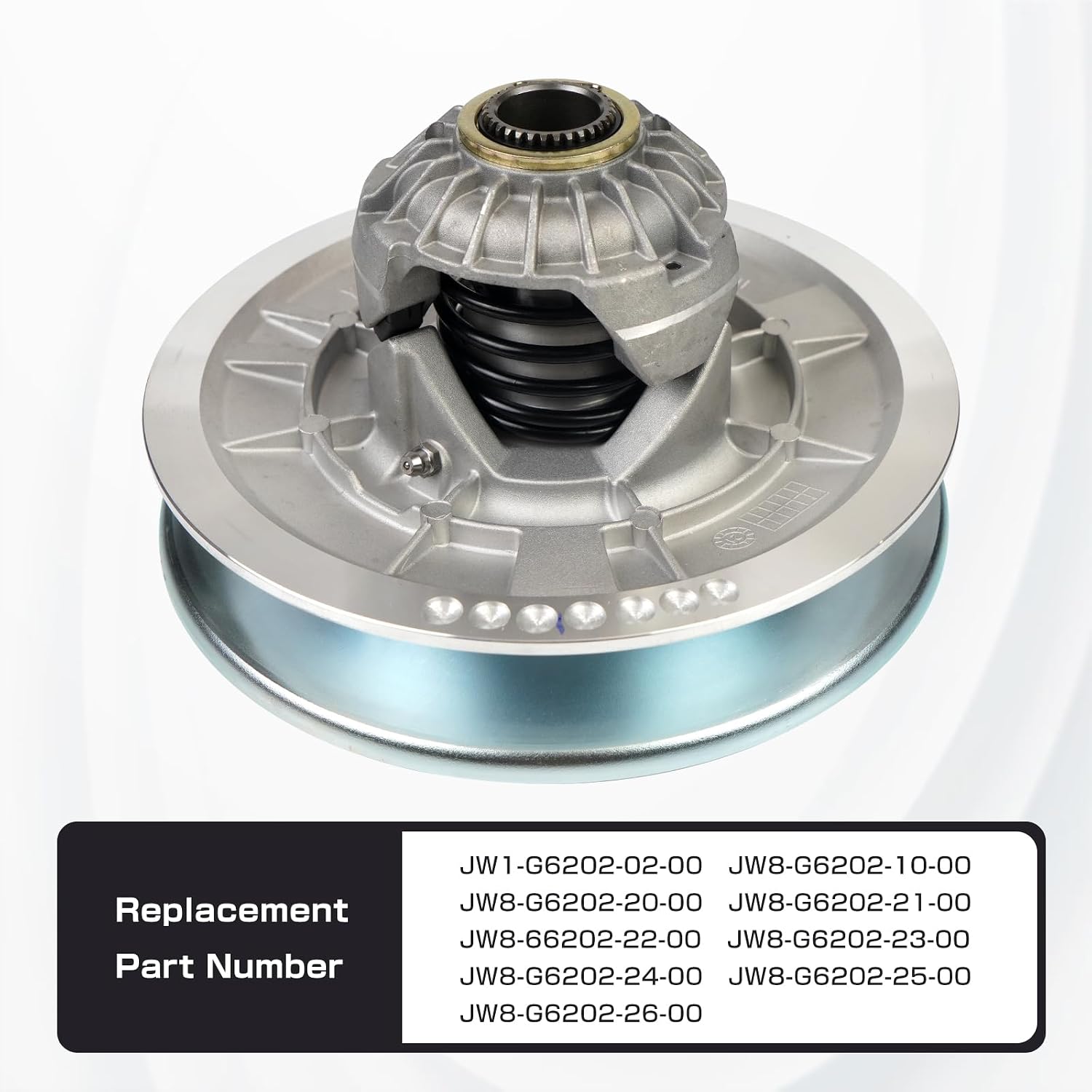 BHB Driven Clutch With Belt Compatible with Yamaha Golf Cart G29 YDRA SVL 2007-2016 YTF Adventure Sports drive 2007-2008 DR2A CAM 2017-Up, Secondary Sheave Assembly, Replace#JW8-G6202-10-00