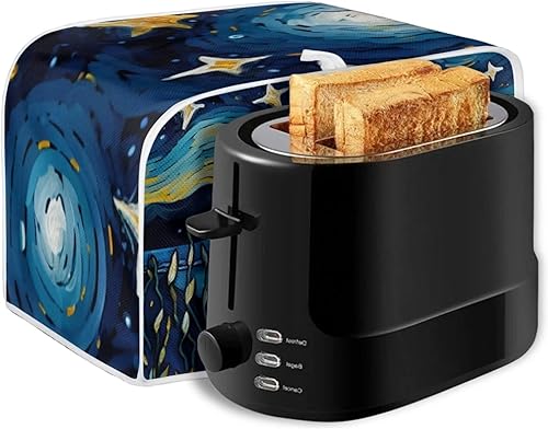 Miniatura 6 de ZFRXIGN Corgi - Cubierta para tostadora pequeña para electrodomésticos, cubierta para tostadora de noche estrellada, cubierta de 2 rebanadas,