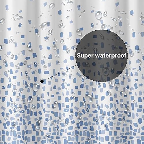 Miniatura 3 de Forro de plástico para ducha, forro de cortina de ducha de PEVA 4G de alta calidad con ojales inoxidables y 3 imanes pesados, cortinas de ducha