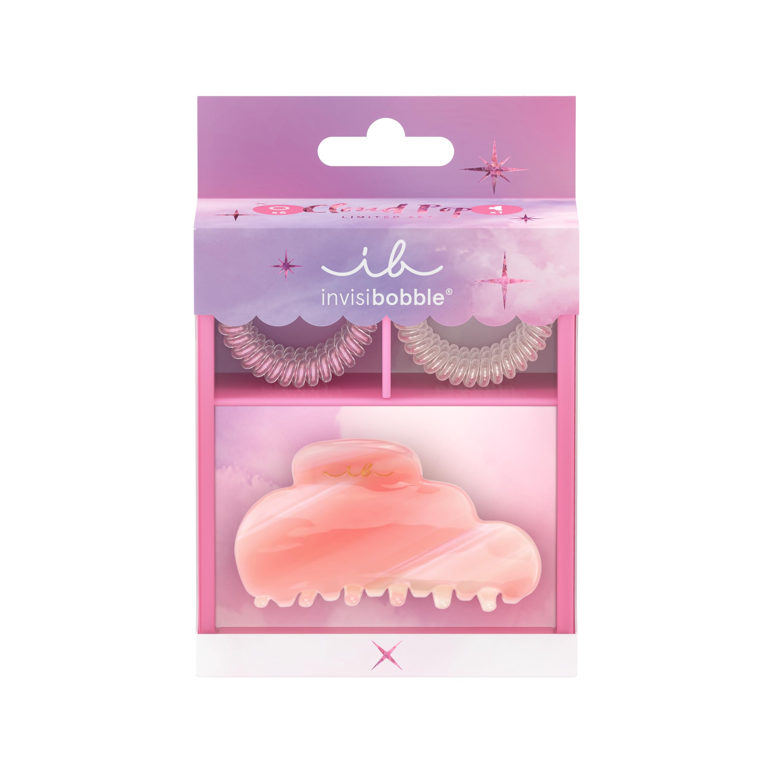 Invisibobble Cloudpop Set, Multicolor, 4 count (Pack of 1)