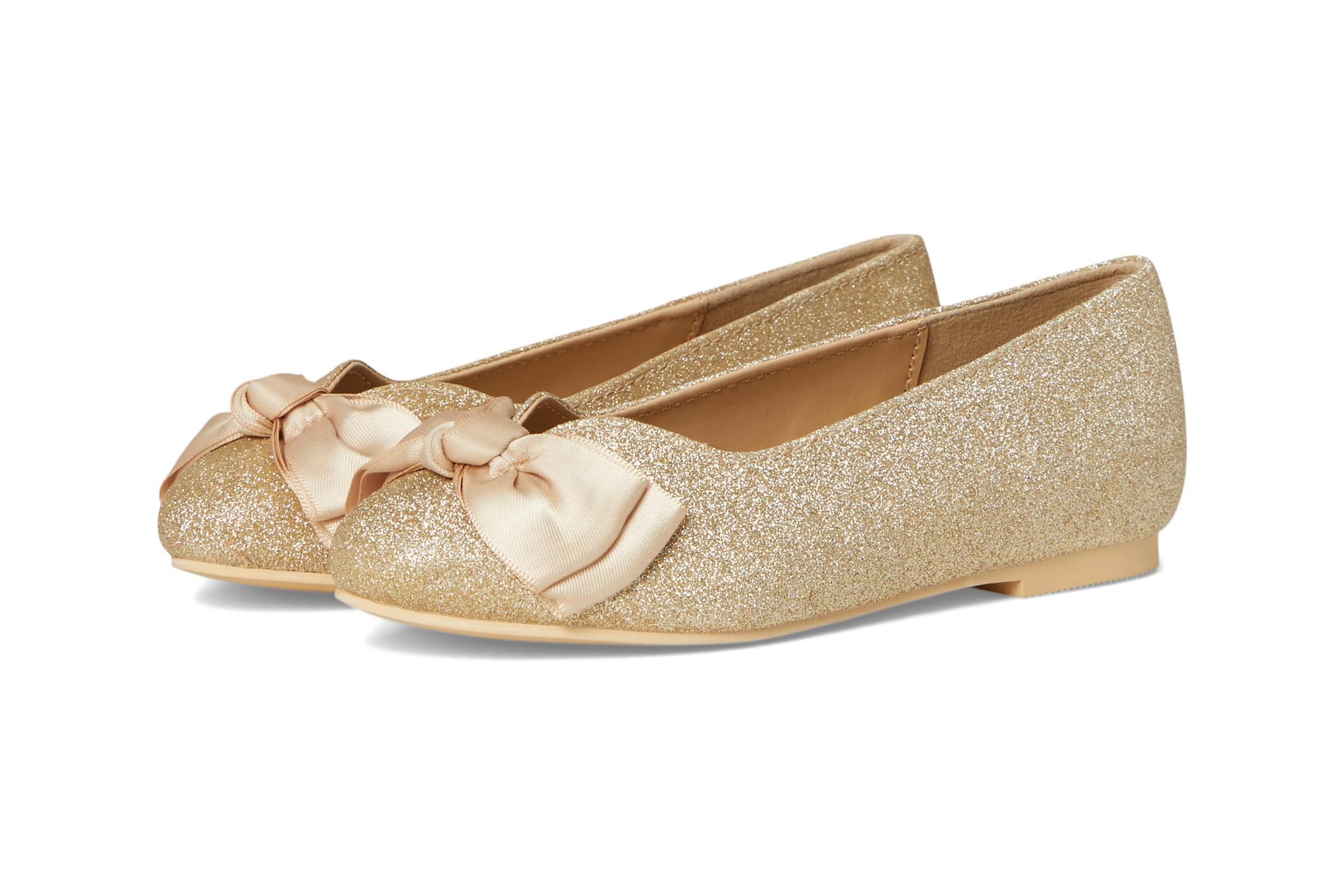 Janie and Jack Gold Bow Flats (Toddler/Little Kid/Big Kid)