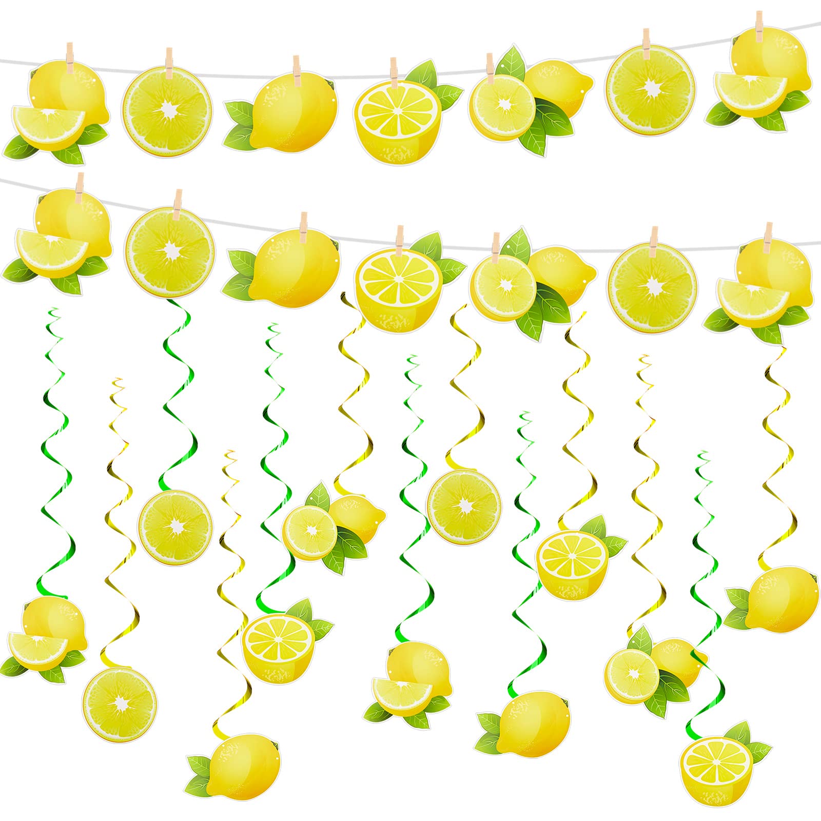 Amazon.com: Lewtemi 22 Pcs Lemon Party Decorations Include 2