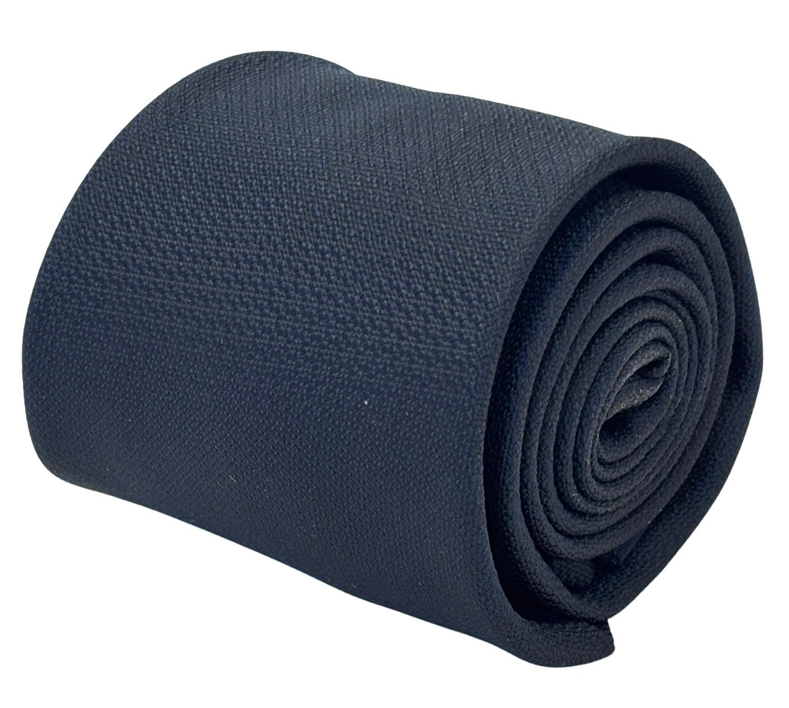 Frederick Thomas Navy Blue Tie, Honeycomb Design, 8cm Width, 147 cm Length, British Designer