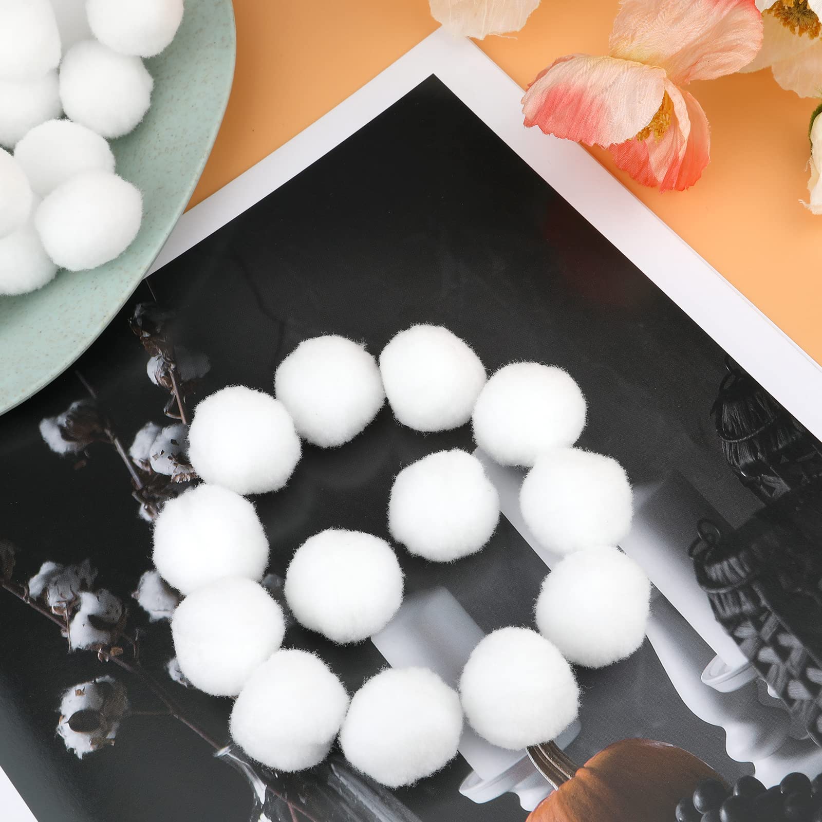 PATIKIL Pompon Da 0.3 Pollici Per Artigianato, 2000pcs Mini
