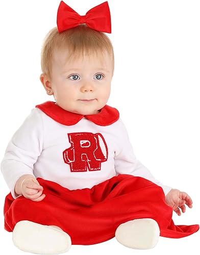 Disfraz de animadora infantil con licencia oficial de Grease Rydell High en material de peluche